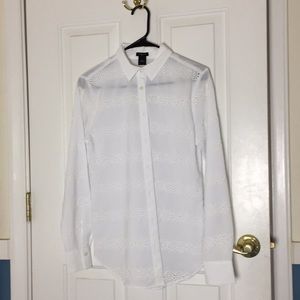 Ann Taylor Cutout Blouse